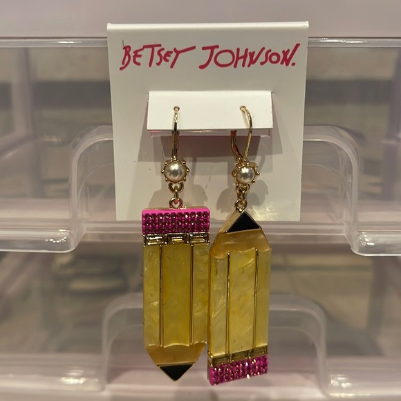 Betsey Johnson Jewelry New Betsey Johnson Back To School Yellow